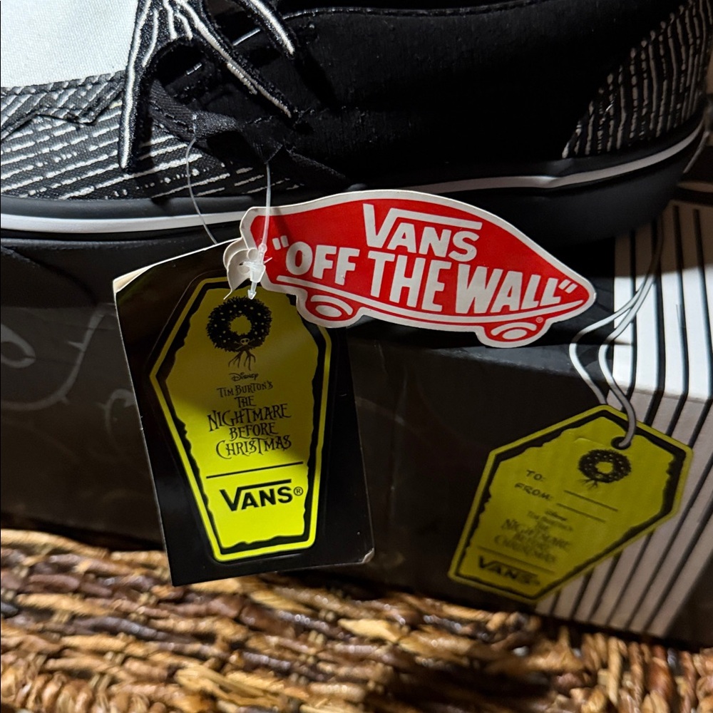 Vans Black and White Jack Skeleton “The Nightmare Before Christmas “ Shoe’s BNWT - Picture 2 of 6
